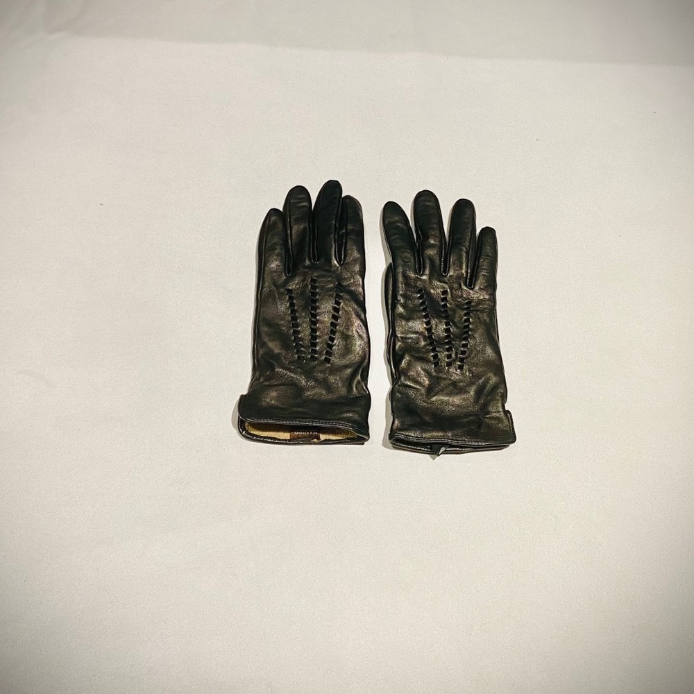 Dark Chocolate Brown Leather Gloves